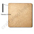 Square Base with Round Edges Mdf Base Set of 6
