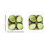 Pista Green Color Square Fancy Buttons Set Of 5