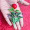 Christmas Red Berries with Green Leaves Filler Set Of 12