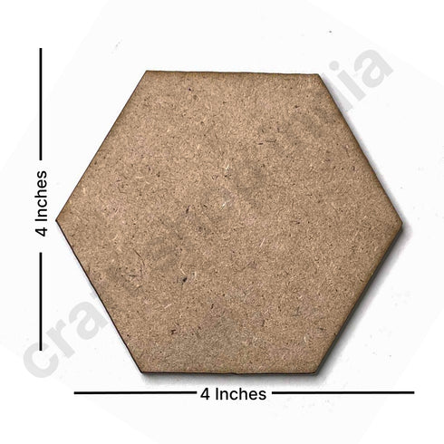 Hexagon Mdf Base Set of 6