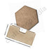 Hexagon Mdf Base Set of 6