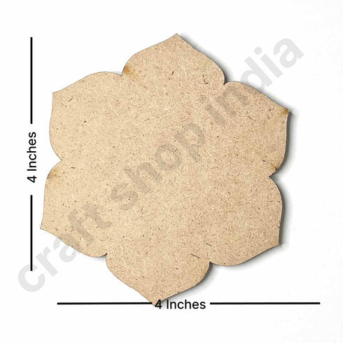 Floral Mdf Base Set of 6