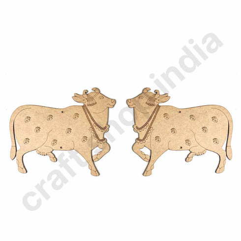 Pichwai Cow Engraved Set of 6