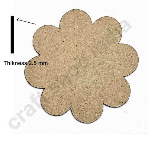 Flower Mdf Base Set of 6