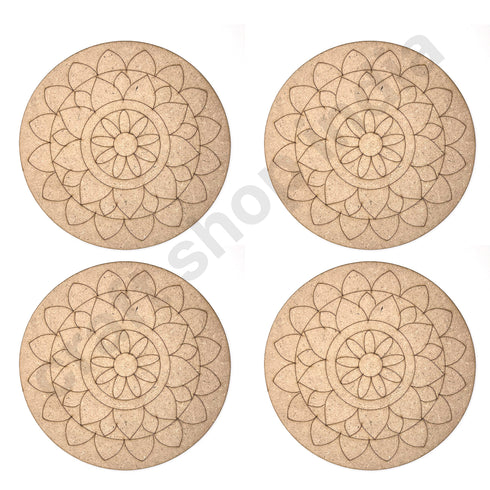 Mandala Design MDF Engraved Base