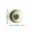 White Color Round Fancy Buttons Set Of 10