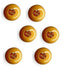 Peach Color Round Fancy Buttons Set Of 10