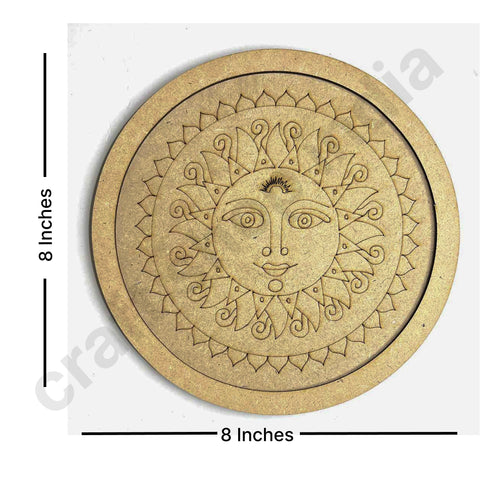 Chandroli Design Engraved Wall Plate Base With Frame