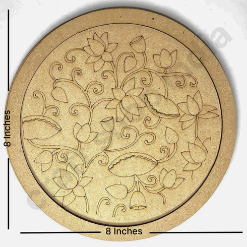 Alekhan Design Engraved Wall Plate Base With Frame