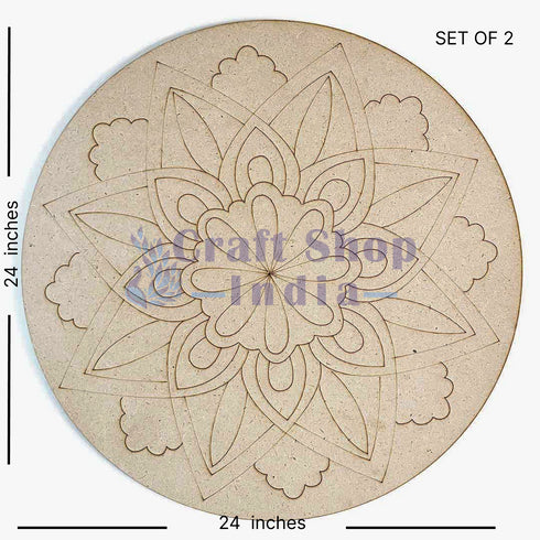 Mandala Design 6 MDF Engraved Base
