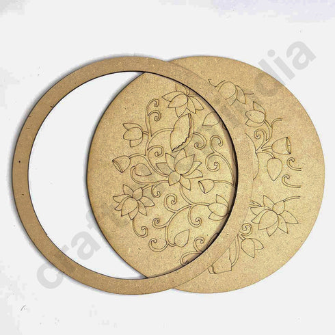 Alekhan Design Engraved Wall Plate Base With Frame