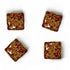 Wine Color Square Fancy Buttons Set Of 10