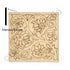 Square Shaped Floral Design Engraved Coaster Set of 6