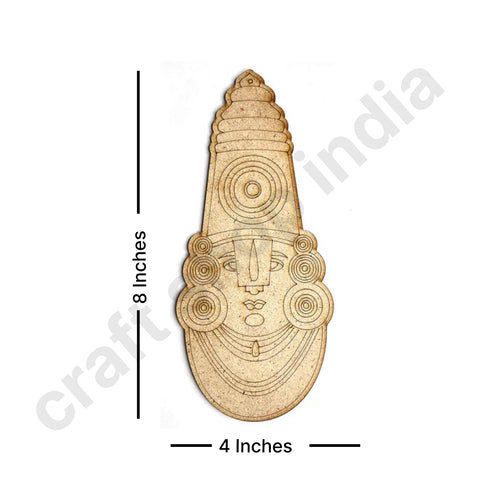 Lord Tirupati Balaji Engraved Cutout Design