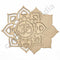 Om with Lotus Flower Design MDF Cutout Base for DIY | Lotus Flower Design | MDF Cutouts | Base For DIY | OM SHANTI | Craft Shop India