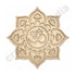 Om with Lotus Flower Design MDF Cutout Base for DIY