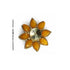 Yellow Color Flower Shape Fancy Buttons Set Of 5