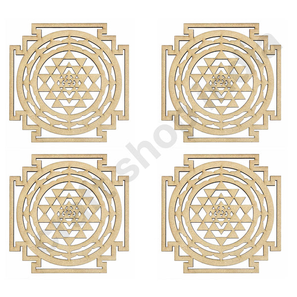 Shri Yantra Design MDF Cutout Base for DIY | Shri Yantra | Design | Mdf Cutouts | Cutout Base | DIY | Craft Shop India