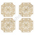 Shri Yantra Design MDF Cutout Base for DIY
