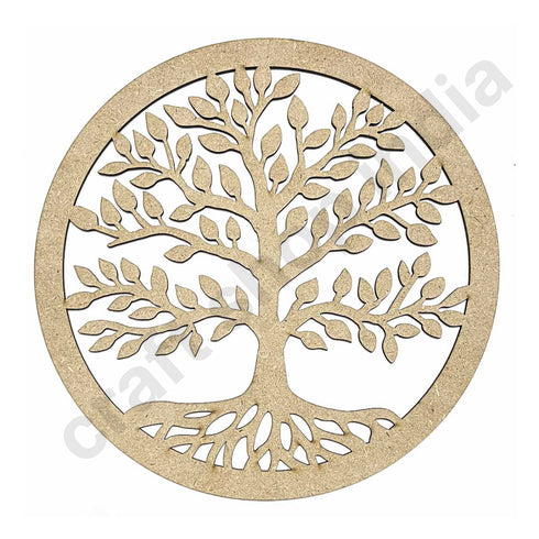 Tree Of Life Design MDF Cutout Base for DIY