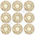 Engraved Round Shape Pichwai Lotus Design Tea Light Holder Set of 6