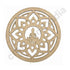 Lord Buddha & Lotus Design MDF Cutout Base for DIY