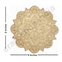Floral mandala Design MDF Engraved Base Set Of 6