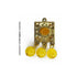 Yellow Color Hanging Style Square Fancy Buttons Set Of 10