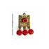 Red Color Hanging Style Square Fancy Buttons Set Of 10