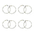 White Color Round Shape Hoop(Bali)
