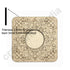 Engraved Floral Design Square Shape Tea Light Holder Set of 6