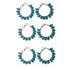 Teal Green Color Round Shape Hoop (Bali)