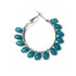 Teal Green Color Round Shape Hoop (Bali)