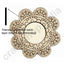 Engraved Floral Cutting Tea Light Holder Set of 6