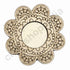 Engraved Floral Cutting Tea Light Holder Set of 6
