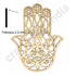 Hamsa Hand With Laser Cutting Design, Diy | Art Decor | Showpieces For Home Decor | Office | Wall Hanging Nazar Battu Decoration Items 8IN