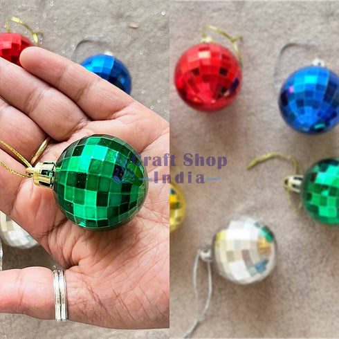 Multicolor Christmas Bauble Pack Of 6