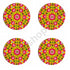 Yellow & Pink Color Pichwai Lotus Mdf