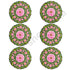 Green & Pink Color Pichwai Lotus Mdf