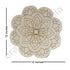 Flower Shape Lotus Mandala Design MDF Engraved Base 12 INCH
