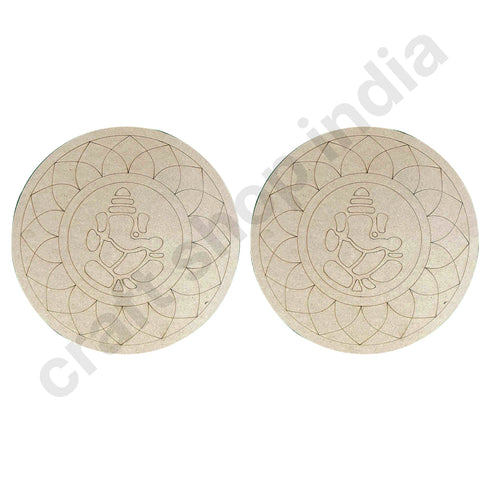 Lord Ganesha Mandala Design MDF Engraved Base 12 INCH