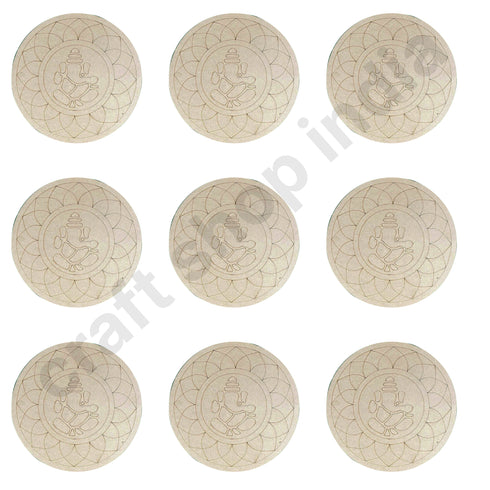 Lord Ganesha Mandala Design MDF Engraved Base 12 INCH