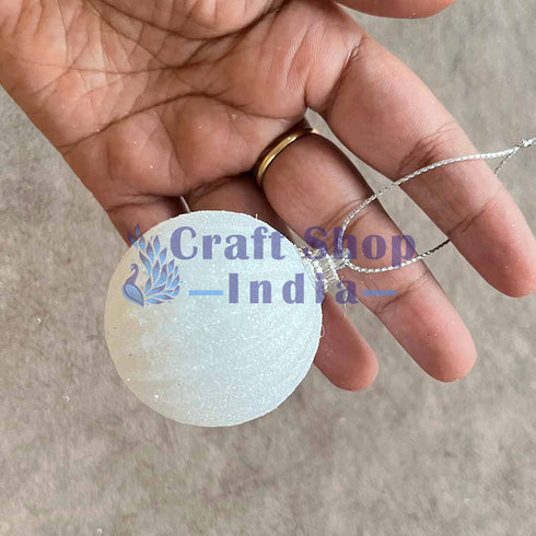 White Color Glittered Bauble Gift Pack (Design_C)