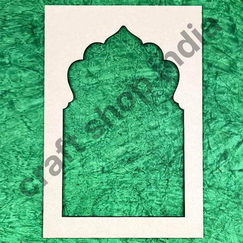 Jharokha Mdf Cutout for DIY Art And Craft | Wall Hanging Decorations, Festival Gift, Wedding 13.inch