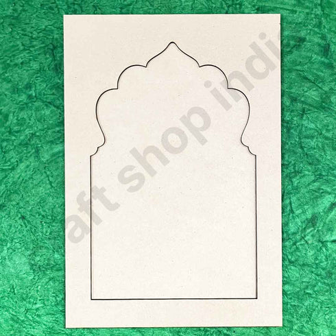 Jharokha Mdf Cutout for DIY Art And Craft | Wall Hanging Decorations, Festival Gift, Wedding 13.inch