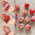 Red Color 3 Different Designs Christmas Bauble Pack Of 12