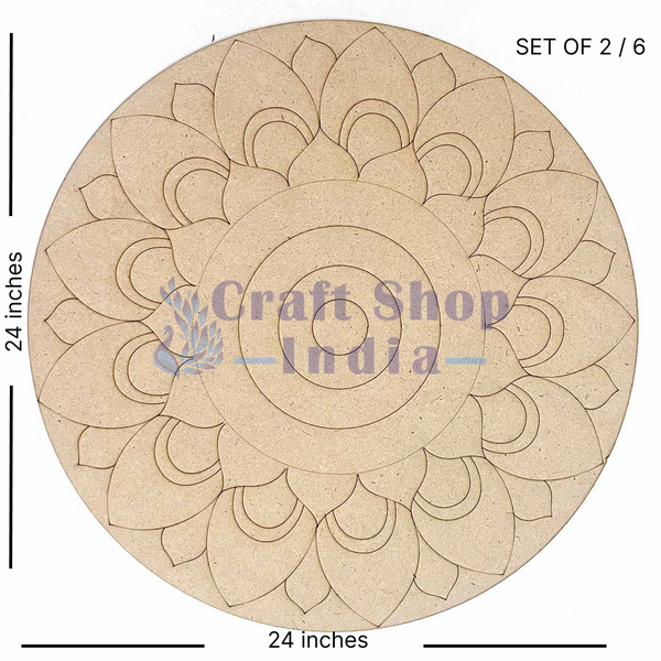 Mandala Design(1) MDF Engraved Base