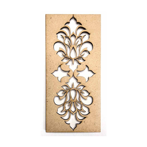 Floral Motifs Pattern Tealight Plater Pack Of 2