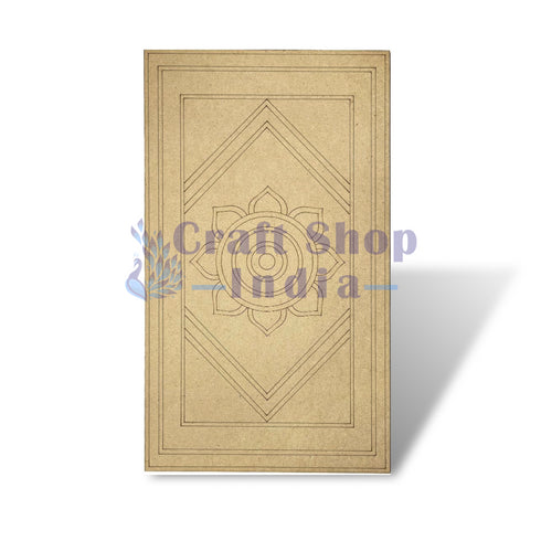 Mandala Engraved Design Wall Planque Base For Lippon Art