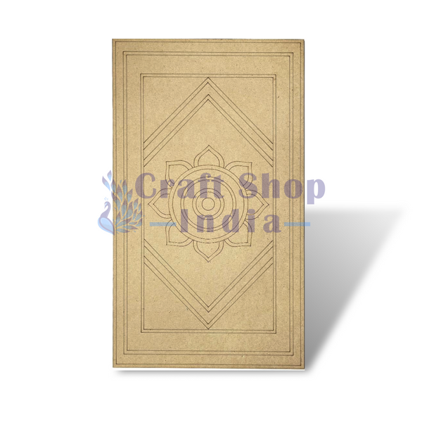 Mandala Engraved Design Wall Planque Base For Lippon Art